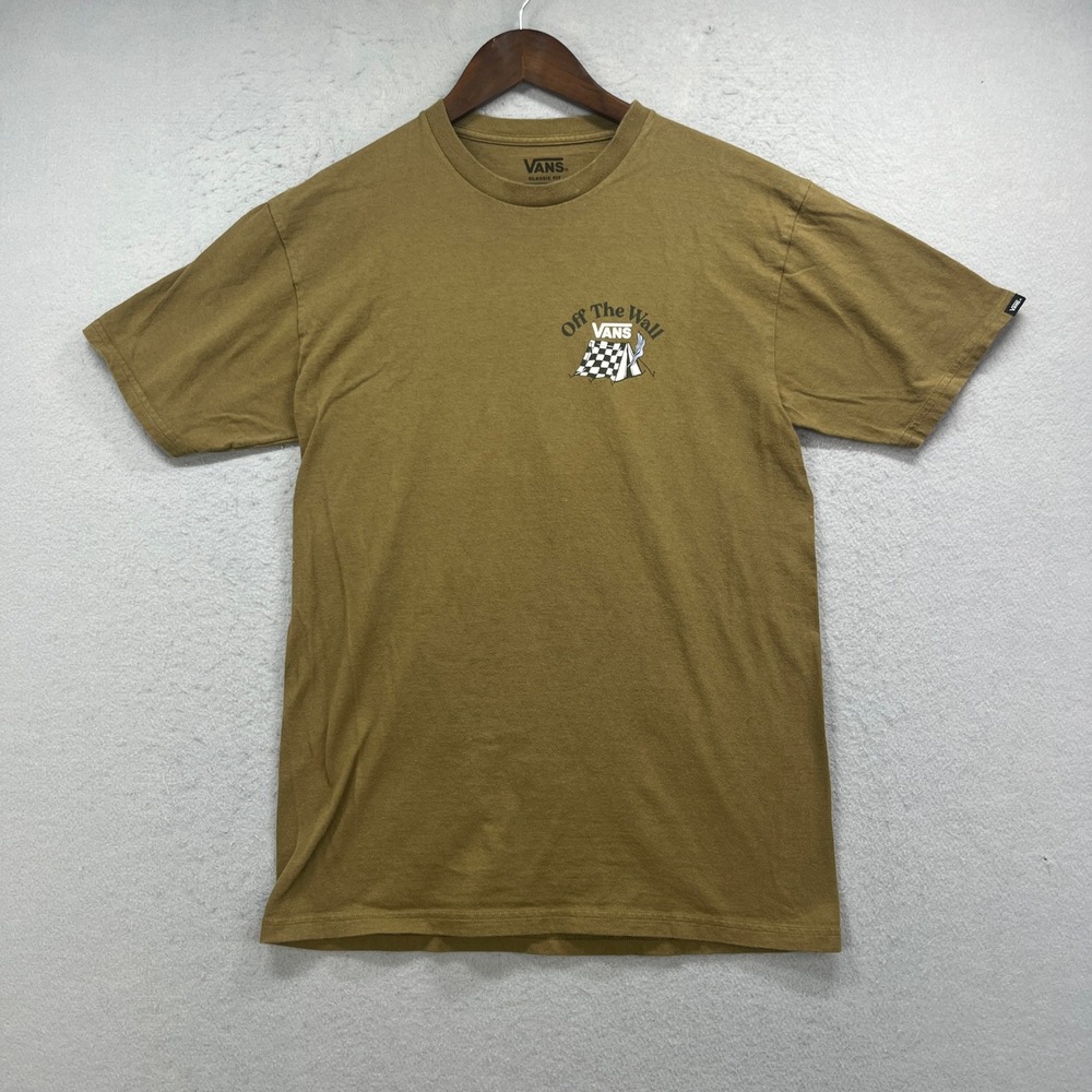 Vans Graphic T Shirt Mens Medium Brown Camping Outdoor Skate Streetwear Gorpcore